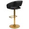 Flash Furniture Black Vinyl Adjustable Height Barstool CH-122070-BK-G-GG - alternate 5